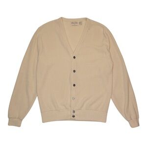 Vintage Men’s Store Sweater Knit Button Up Long Sleeve Men Size L Cozy